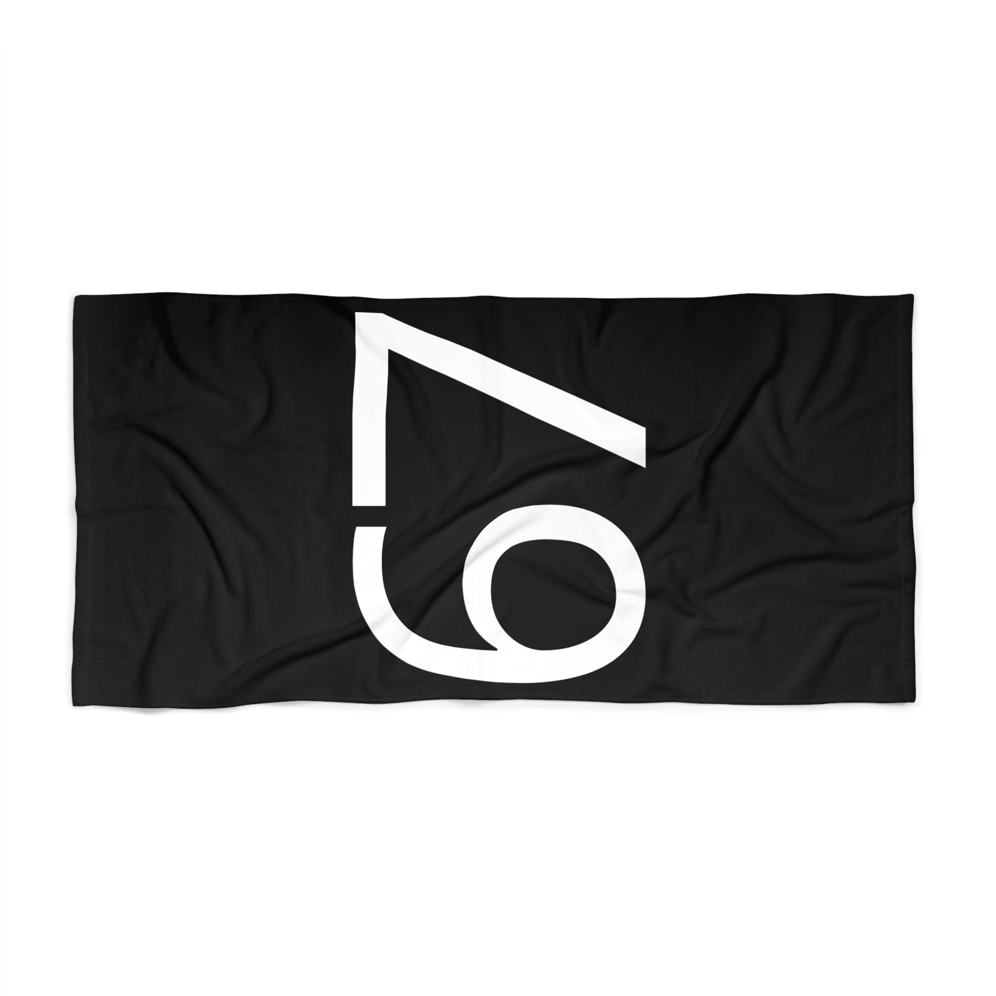 67 Beach Towel (White text)