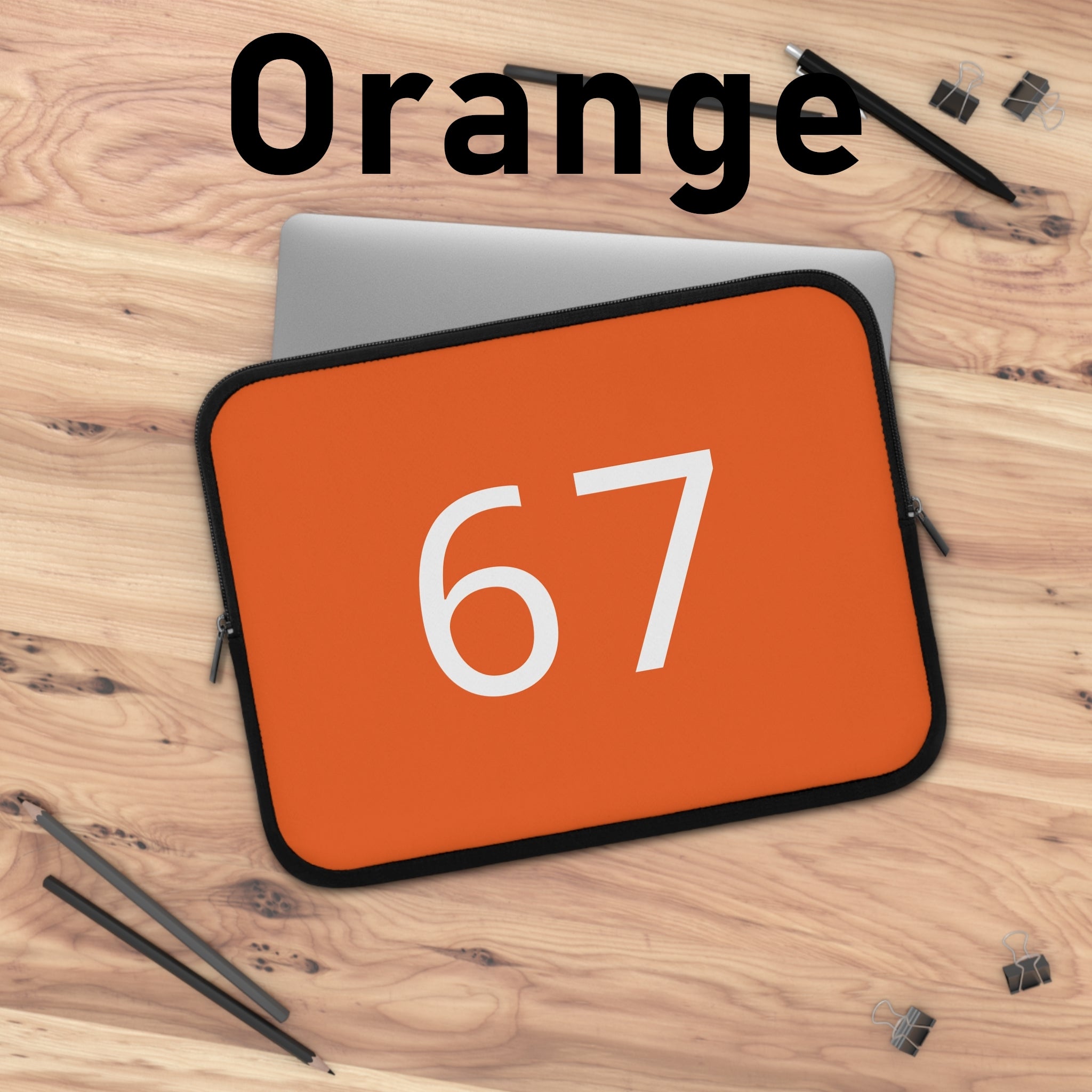 67 Laptop Sleeve (White text)