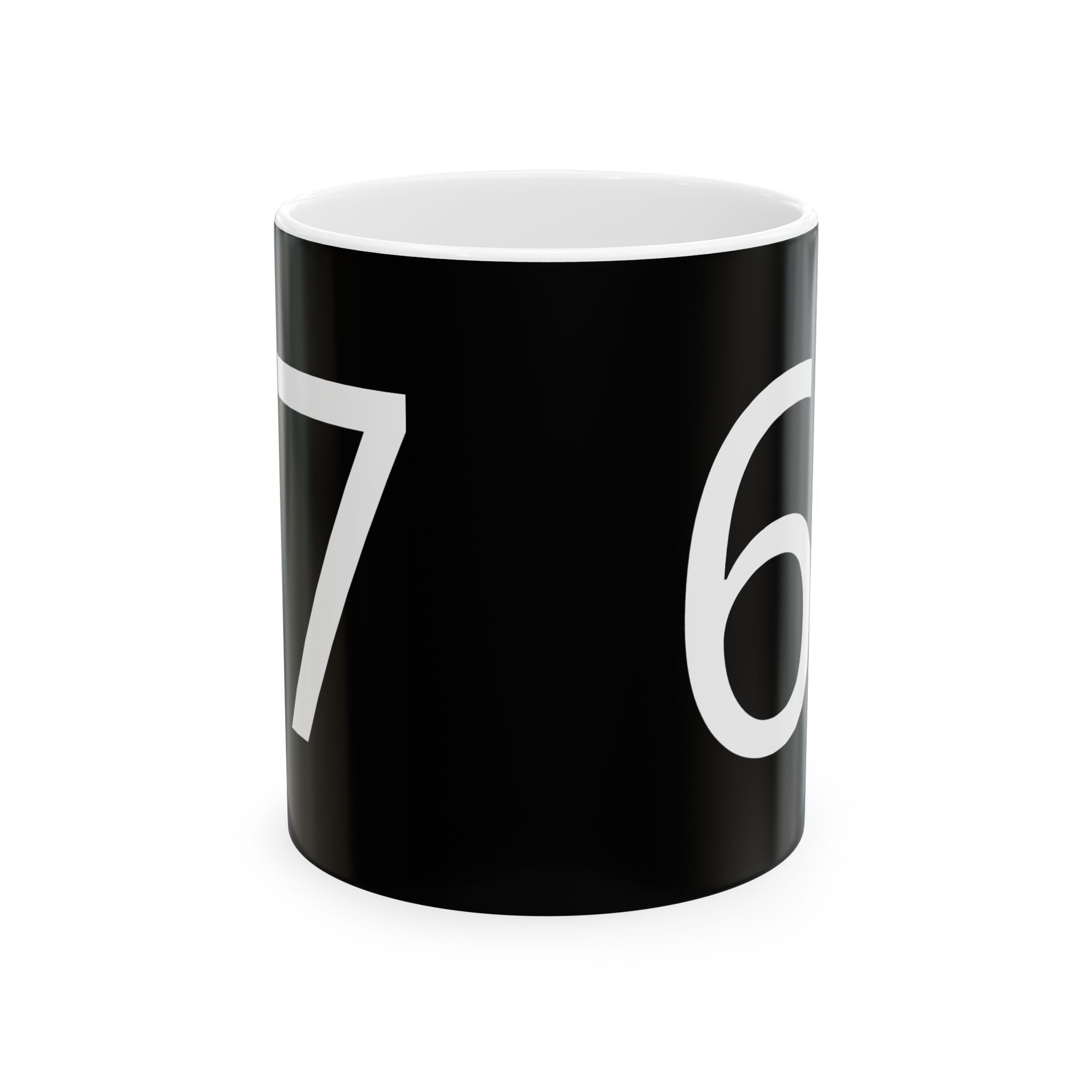 67 Ceramic Mug (White text)