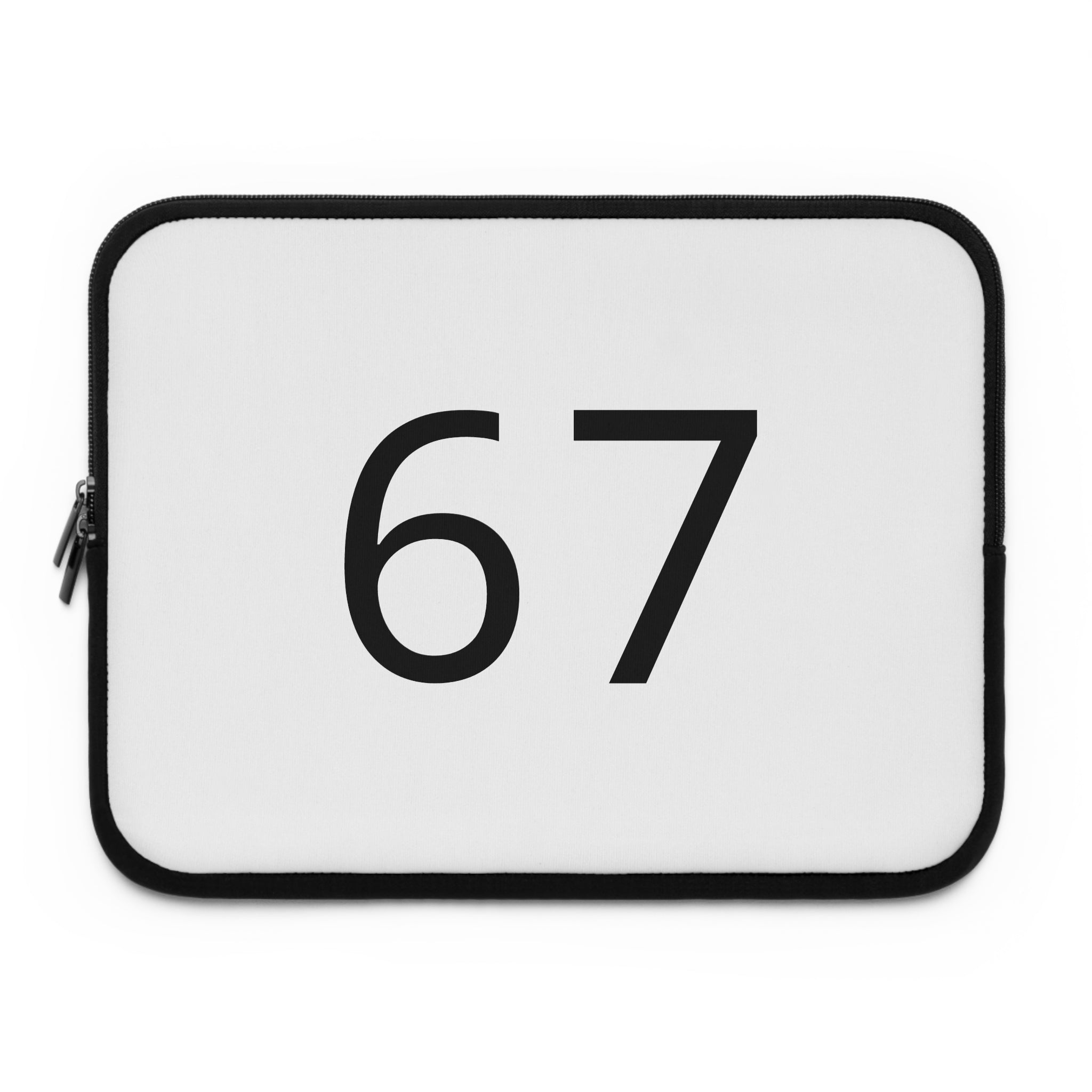 67 Laptop Sleeve (Black text)