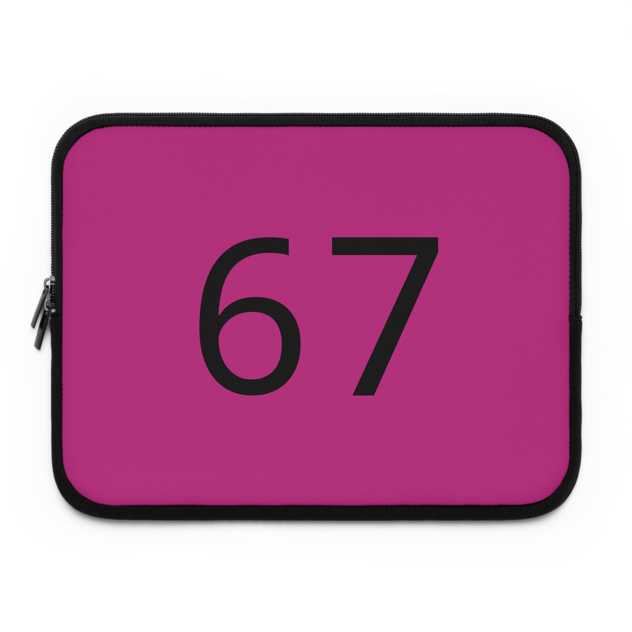 67 Laptop Sleeve (Black text)