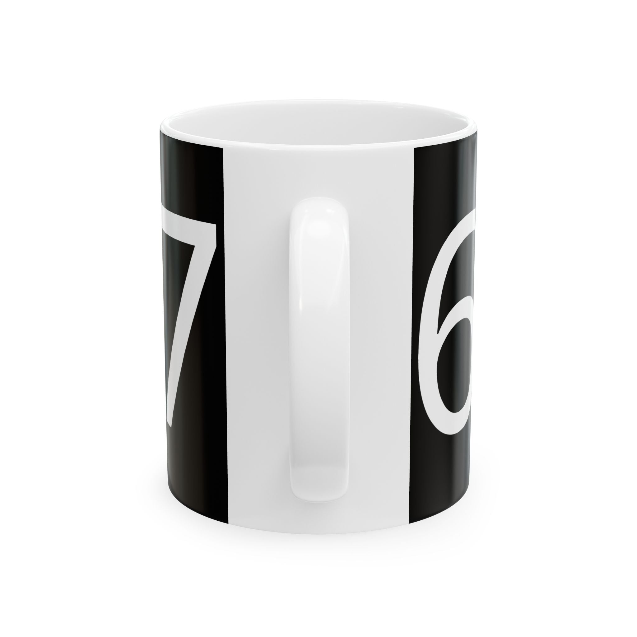 67 Ceramic Mug (White text)