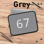 67 Laptop Sleeve (White text)