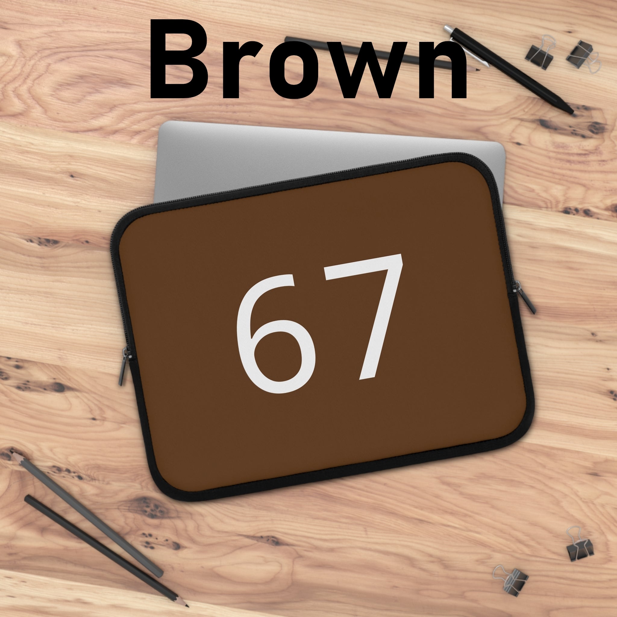 67 Laptop Sleeve (White text)