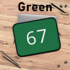67 Laptop Sleeve (White text)