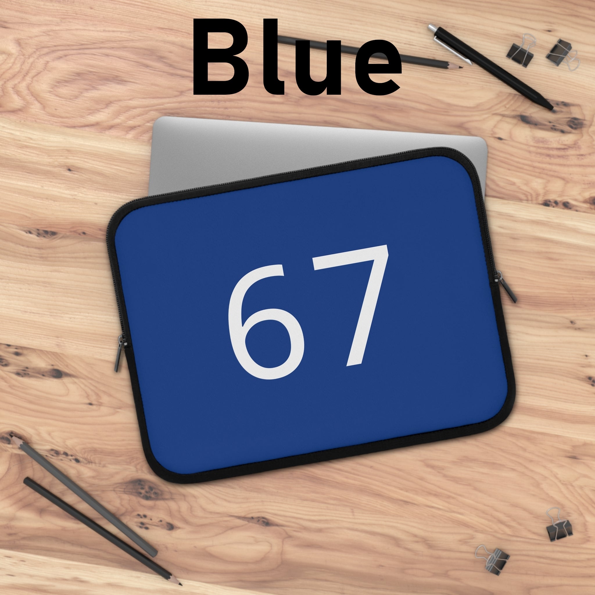 67 Laptop Sleeve (White text)