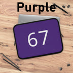 67 Laptop Sleeve (White text)