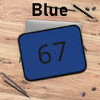 67 Laptop Sleeve (Black text)