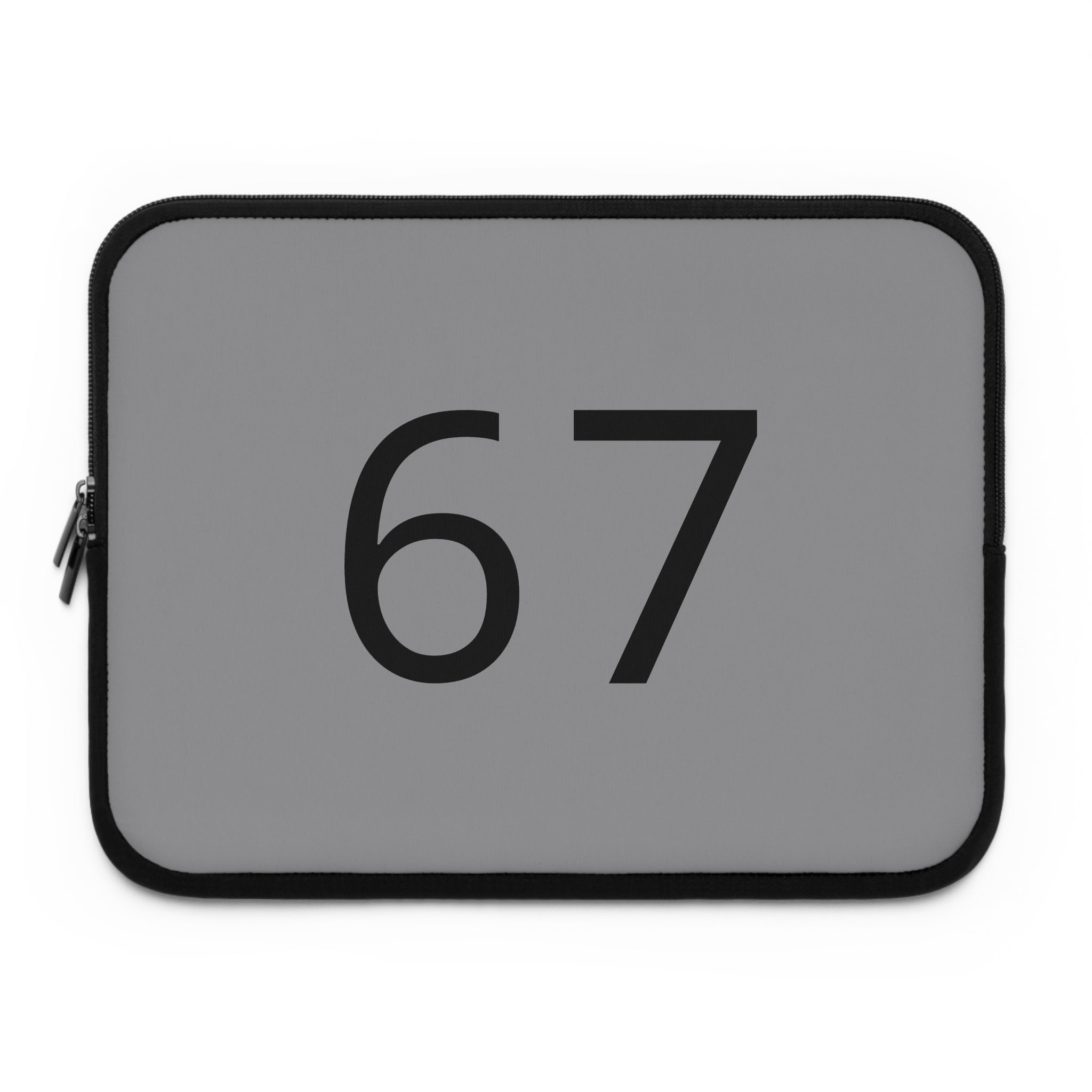 67 Laptop Sleeve (Black text)