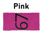 67 Beach Towel (Black text)