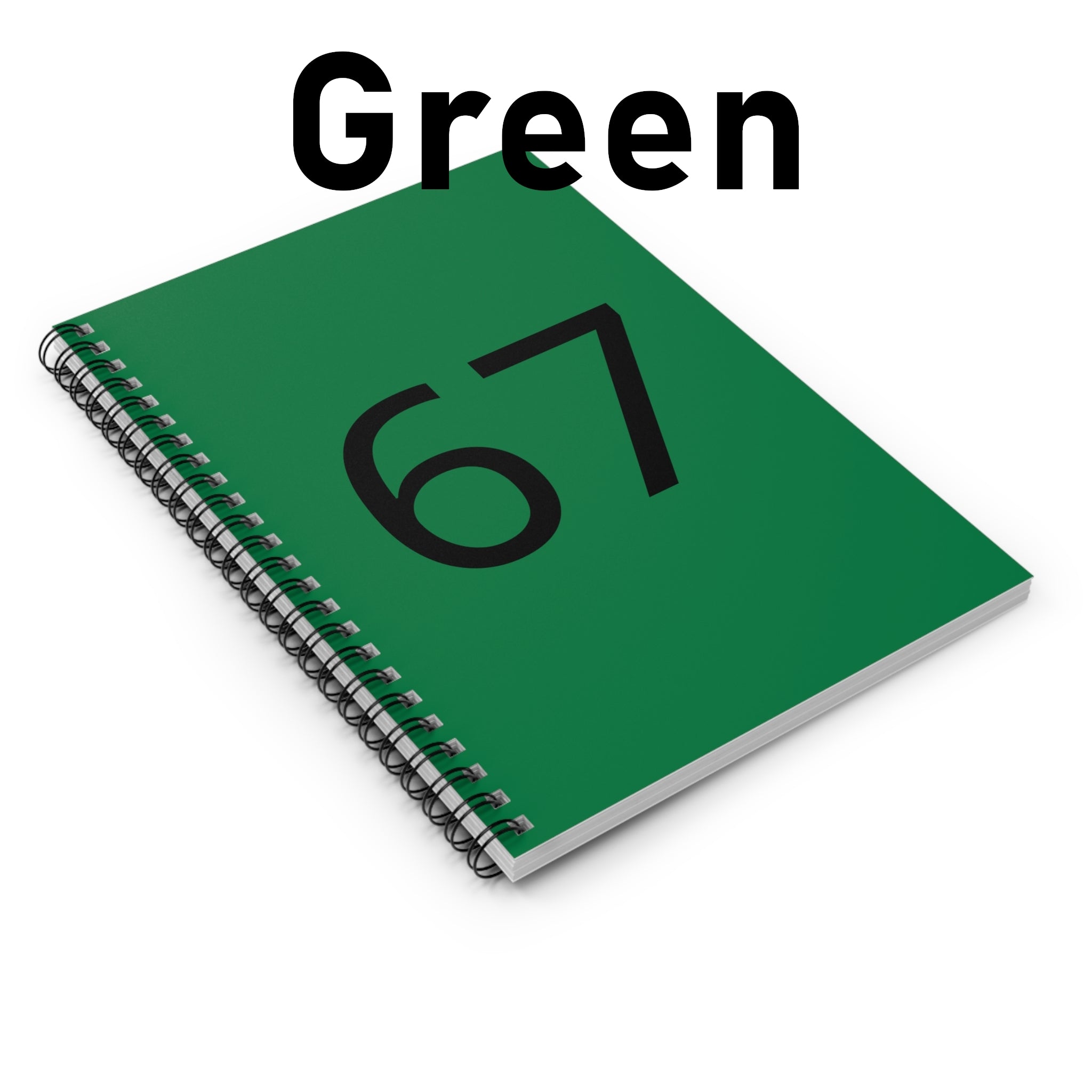 67 NotePad (Black Text)